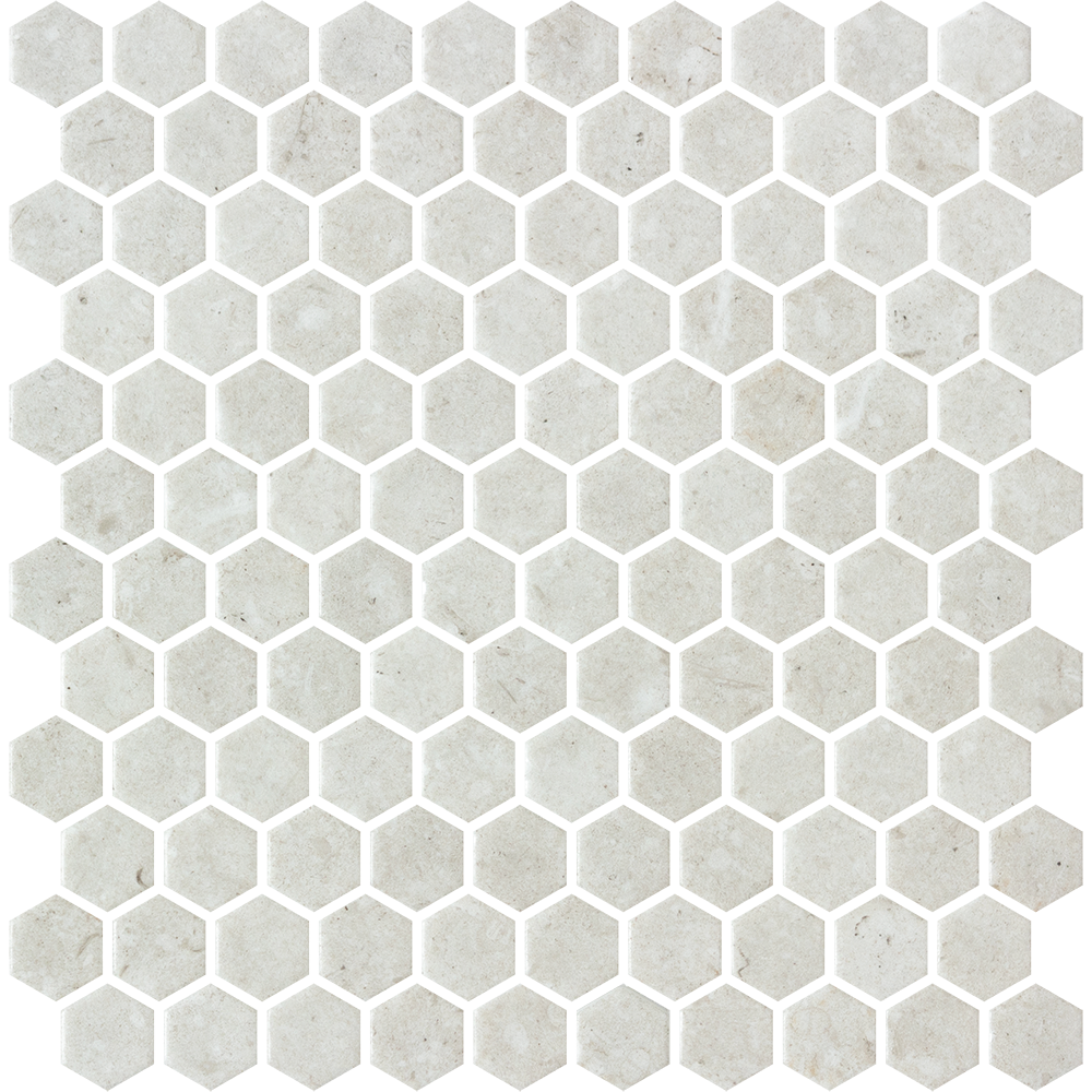 mosaico vitreo mate hexagonal