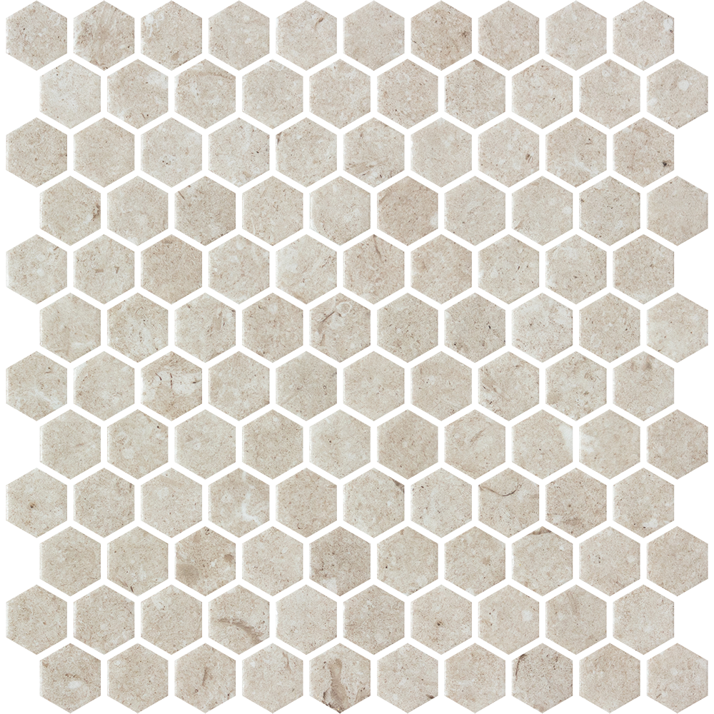 mosaico vitreo mate hexagonal